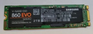 Samsung 860 EVO 2TB M2 M.2 V-NAND SSD MZ-N6E2T0BW MZ-N6E2T0 Laufwerk 100-100 - Bild 1 von 2