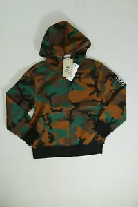 Sudadera con capucha multicolor camuflado manga larga con cremallera para niños Timberland ¡NUEVA! Nuevo con etiquetas - Imagen 1 de 4