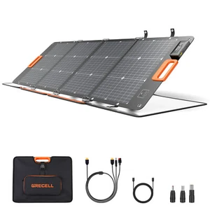GRECELL 120W Portable Solar Panel Charger with XT60/Type-C/2 USB DC Output - Picture 1 of 19