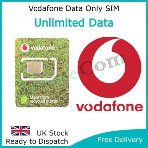 Vodafone 4G y 5G Datos Ilimitados SIM Triple Corte Estándar Micro Nano Tamaño Router - Imagen 1 de 2
