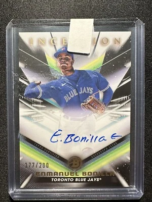 ENMANUEL BONILLA 2023 Bowman Inception Prospect Auto SP /200 Blue Jays - Image 1 of 2