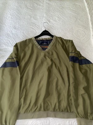 Dockers Golf Rain wind Jacket Men's XL Olive Green Stain Defender - Image 1 of 4