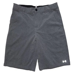 Boys Gray Under Armour Golf Shorts Size 18 Adjustable Waist - Picture 1 of 4