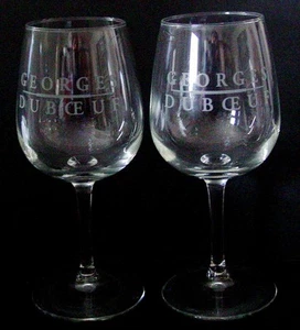 GEORGE DUBOEUF WINE GLASSES -PAIR - Bild 1 von 2