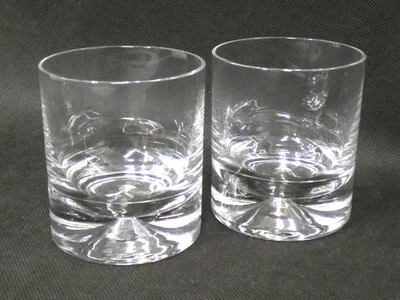 Pair of Dartington Crystal Dimple Whisky Tumblers (Mar) - Image 1 of 4