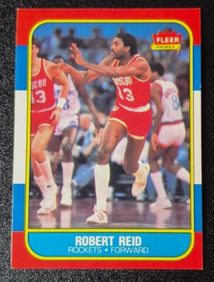 1986-87 86 Fleer Basketball card #90 Robert Reid Houston Rockets Near Mint - Image 1 of 3