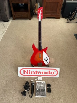 Nintendo Wii Rock Band The Beatles Fireglo 325 Rickenbacker Bundle - Image 1 of 4