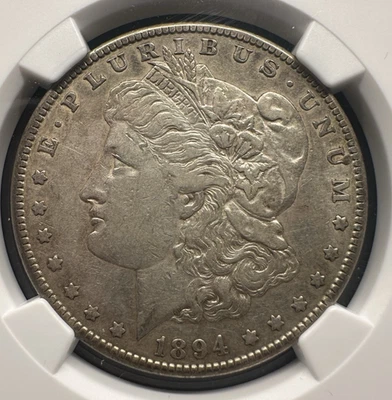 1894-S XF40 Morgan Silver Dollar NGC Graded Semi Key Date Coin - Image 1 of 4