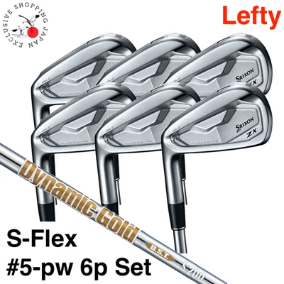SRIXON ZX7 Mk II Lefty Iron Wedge 5-pw 6 Set S200-Flex Dynamic Gold DST Steel JP - Image 1 of 4