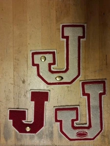 3 Vintage Varsity "J" Letters - Picture 1 of 4