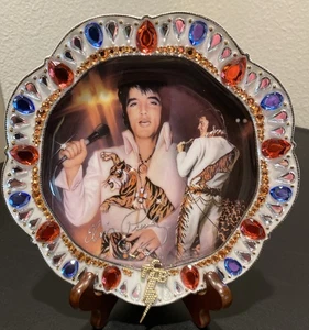 Jewel of Vegas Elivs Gewerbeteller Bradford Exchange ungezähmt Superstar - Bild 1 von 2