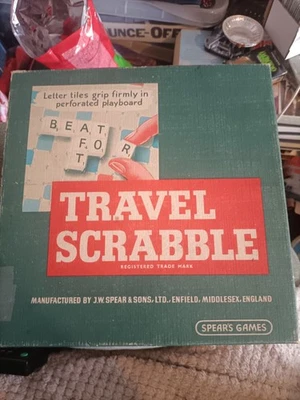 Vintage Travel Scrabble Complete - Image 1 of 4