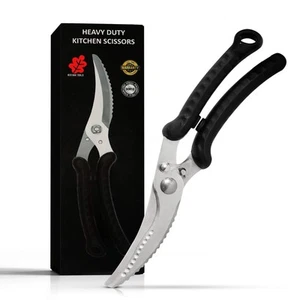 Kitchen Shears Heavy Duty Kitchen Scissors, Dishwasher Safe Meat Scissors, Co... - Picture 1 of 9