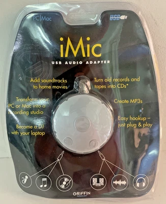 Griffin iMic USB Audio Adaptor MAC or PC  NEW - Image 1 of 4