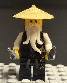 Lego Ninjago Minifigure -Wu Sensei njo0026 - Golden Weapons 2521 2507 2255 (b2)