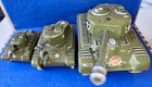 Gama Blechpanzer 3 Stck verschiedene größe, 50iger - 60iger Jahre,