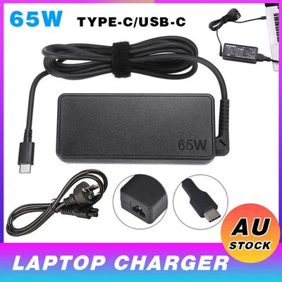 65W USB-C Type-C Adapter Laptop Charger For Lenovo ThinkPad Acer Dell HP ASUS AU - image 1 of 4