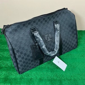 Borsone Nike Air Jordan Monogram da trasporto nero nero MA0759-KK2 - Foto 1 di 6