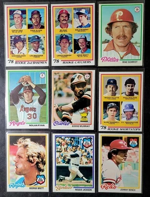 Juego completo de béisbol Topps 1978 1-726 casi como nuevo - esquinas afiladas - ¡gran conjunto! Foto 1 de 4