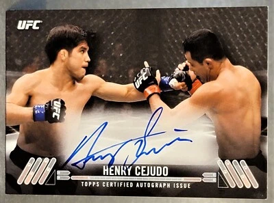 2017 Topps UFC Knockout Autographs #KA-HC Henry Cejudo 34/149 - Image 1 of 2