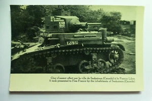 Tanque C631 presentado a FRANCIA GRATIS por SASKATOON (Canadá) T.27970 postal - Imagen 1 de 6