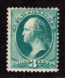 US 158 3c Washington Unused F-VF OG H SCV $110 - Picture 1 of 2