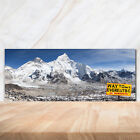 Kchenrckwand Spritzschutz aus Glas 125x50 Deko Landschaften Mount Everest