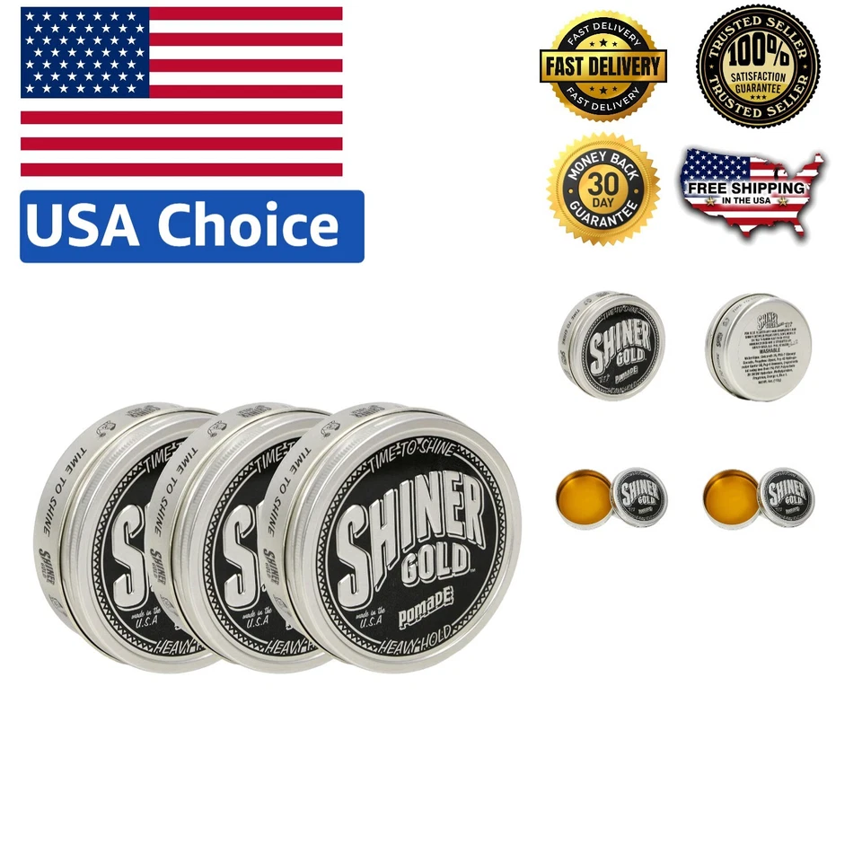 Упаковка из 3 гелей для волос Strong Hold | высокий блеск | аромат кокоса на водной основе, 4 унции - Изображение 1 из 4