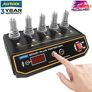 AUTOOL 5 Holes Car Spark Plug Tester Analyzer Digital Ignition Testers Tool 220V - Picture 1 of 18