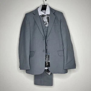 Vivaki Boys Suit Age 9 Yrs Light Blue 5 Piece Set Wedding Page Boy Occasion - Picture 1 of 9