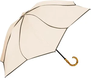 [2024] Wpc. Strongest Parasol UVO Folding Umbrella/3 Tier Floral Beige NEW Japan - Picture 1 of 5
