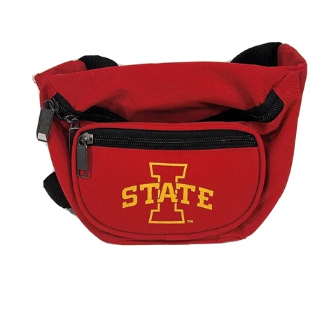 Iowa State University NCAA Fanny Pack Cloth Zippers Bag Unique ISU Cyclones Cover