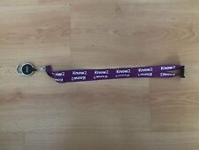 Sky iKnow2 Lanyard purple ID Pass key card Holder retractable extendable
