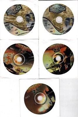 Commandos 2 Men of Courage & No Man's Land Pc New XP 5 Cd Roms Sealed In Sleeves - Image 1 of 2