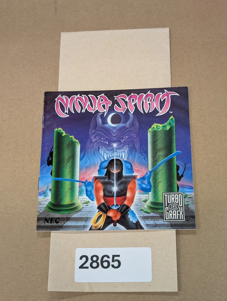 Ninja Spirit - Turbo Grafx - Manual Only **NO GAME! - Image 1 of 4
