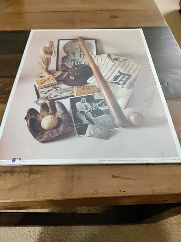 New TY COBB The Georgia Peach 1993 MLB 11 x 14  Poster Print Collage No. 8 Cover