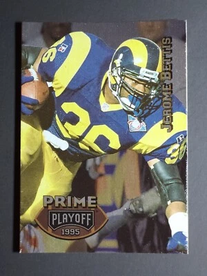 1995 PRIME PLAYOFF #6 JEROME BETTIS LOS ANGELES RAMS STEELERS *HOF* *EXC* - Image 1 of 2