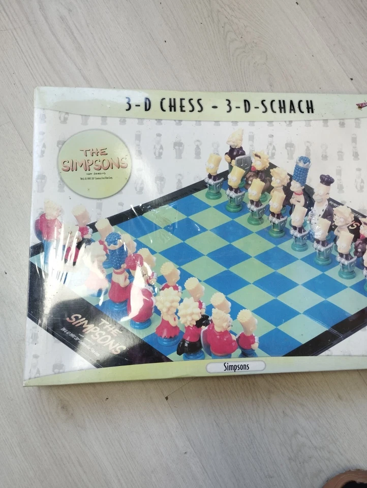 Jeu d'echecs 3D simpsons version vintage - Photo 1/2
