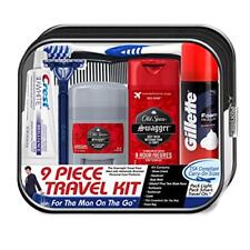  Men's Deluxe, 9-Piece Kit with Travel Size TSA Compliant 9 Piece Set