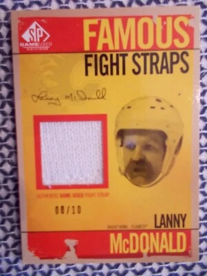 2009 10 SP FAMOUS FIGHT STRAPS LANNY MCDONALD ( No.  08 / 10 ) - Image 1 of 4