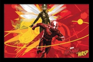 ANT MAN AND THE WASP BURST 13x19 FRAMED GELCOAT POSTER MOVIE MARVEL COMIC NEW!!! - Picture 1 of 2