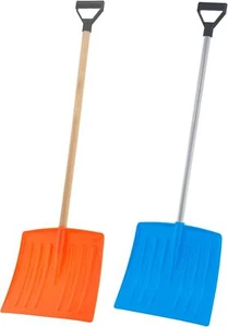 Superio Kids Snow Shovel, Sturdy Wooden or Metal Handle (Orange/Blue) - Picture 1 of 1