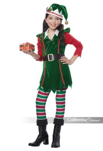 California Costumes Festive Elf Child Girls Holiday Christmas Xmas Costume 00604 - Picture 1 of 3