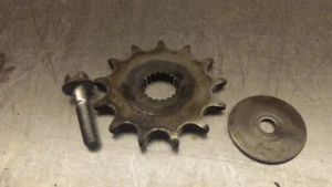 Honda CR125 2000 piñón delantero con lavadora y perno CR125R V1-7L - Imagen 1 de 6