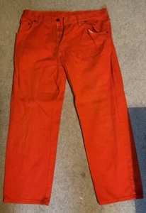 Regal Wear Orange Cotton Jeans W38 L34 - Picture 1 of 3