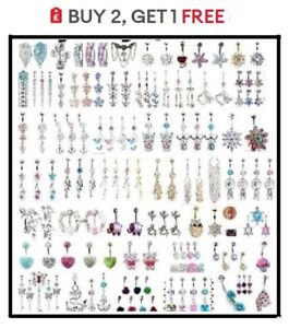 Belly Bars Navel Bar - ALL ONLY £2.99!  BUY 2 GET 1 FREE - BRAND NEW SALE