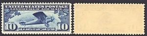 Airmail #C10 - 1927 10¢ Lindbergh Spirit of St. Louis. MNH - Picture 1 of 4