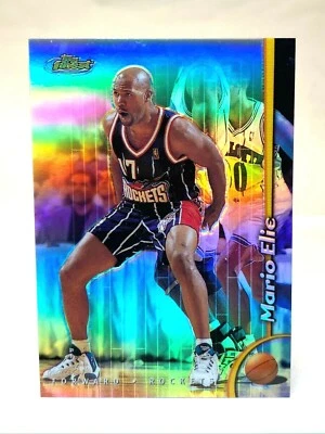 Mario Elie #69 Refractor NO PROTECTOR 1998 Topps Finest Rockets FAST SHIPPING - Image 1 of 4