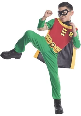 NEW Rubies Teen Titans Child's Batman Robin Halloween Costume Medium M 5-7 Mask - Image 1 of 4
