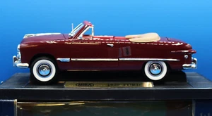 VINTAGE CAR MANIA HOBBY CLASS 1949 FORD CONVERTIBLE 1:18 RED/BURGUNDY W/BOX - Picture 1 of 5